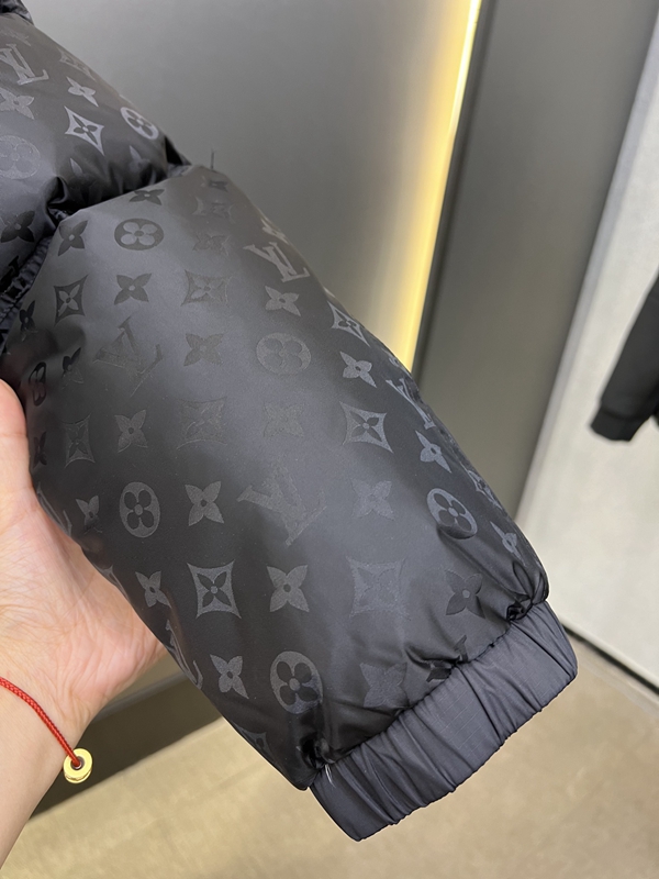 ハイクオリティダウンジャケット角部分ディテール